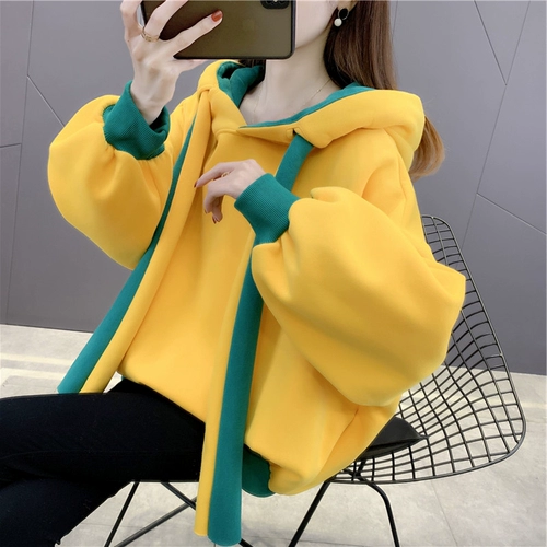 Демисезонная удерживающая тепло небольшая дизайнерская утепленная толстовка, в корейском стиле, в западном стиле, тренд сезона