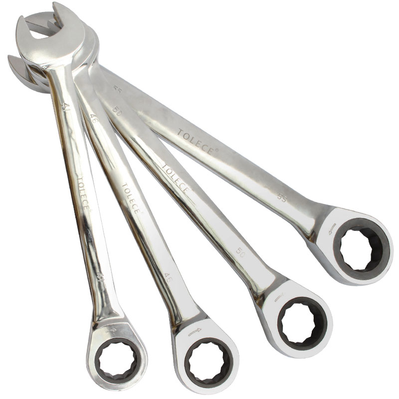 Large-spec ratchet quick wrench two-way dual-use opening plum removal wrench 30-36-41-50-60-65m-Taobao