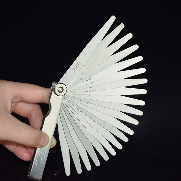 Stainless steel high-precision gap stopper gauge thick gauge valve Measuring Spark Gap 0 05 0 05 02-1mm