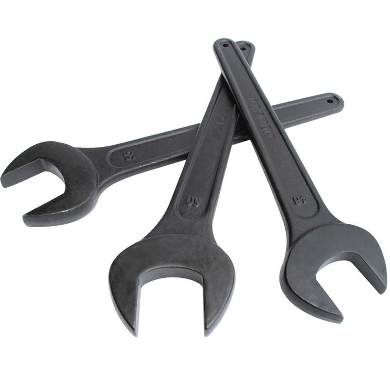 Heavy single head opening wrench 17-120mm large nerd dead mouth oversized straight shank fork tower crane thickened knockout plate
