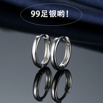 99-foot silver sterling silver earrings boys earrings 2021 New trendo women cool dark earrings single earrings