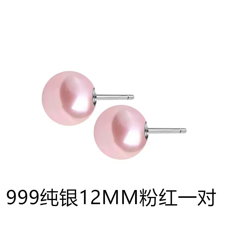 Серебряные серьги из жемчуга 999 пробы