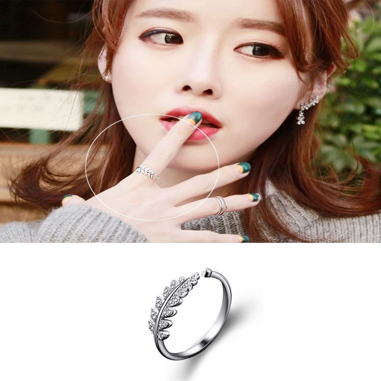 Sterling silver ring female star fashion personality ins tide Japanese light luxury tail ring index finger ring simple ins wind ring