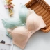 Ren ngực nhỏ, dây mảnh, lưng chéo đẹp, phụ nữ không vòng thép, gom đồ lót trắng thoải mái, áo lót điều chỉnh độ mỏng vừa phải - Áo ngực ren