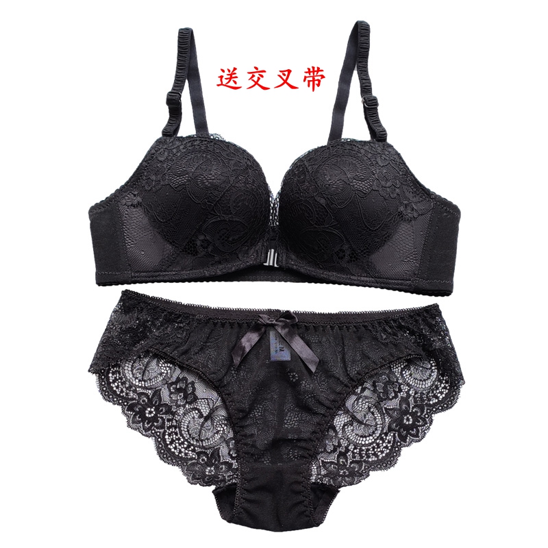 Ren womens bên trong cài áo mà không cần vòng thép phía trước khóa vẻ đẹp vai dây đeo áo ngực ngực nhỏ cốc dày tụ tập sexy đồ lót mùa hè.