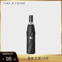 TIMELOVER sun umbrella Retro wind sunscreen and UV protection sun umbrella dual-use female reinforced folding sun umbrella