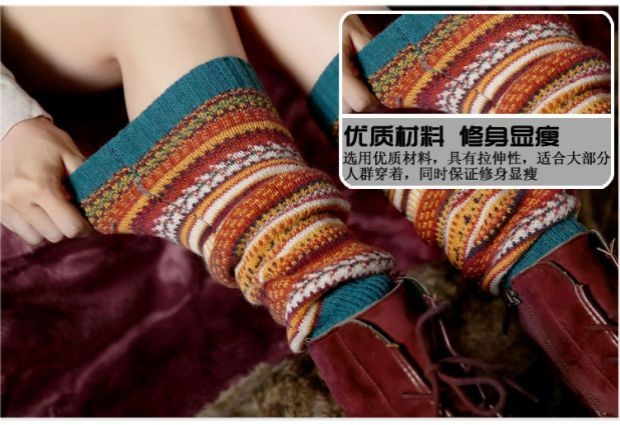 Cọc vớ, vớ Hàn Quốc, mùa thu đông mới, giày len chân, vớ ống, vớ chân, ấm áp vớ cổ cao