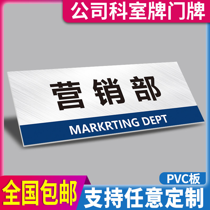 Department of Marketing Enterprise Branch Office of the Department of Planning Department of Planning Research and Development Center ID Card Sector Division Signs Company Information Room Desk room Laboratory Assayer Room sign plate Suggescue Card Signage