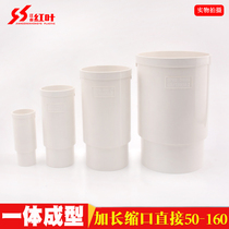 50 75110 160PVC internal and external inserted direct drain pipe necking lengthened insert size bearing insert extension joint