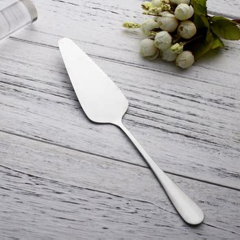 Stainless Steel Toothed Cake Spatula European-Style Cheese Knife Western-Style Triangular Pizza Spatula Cutter Baking Tools