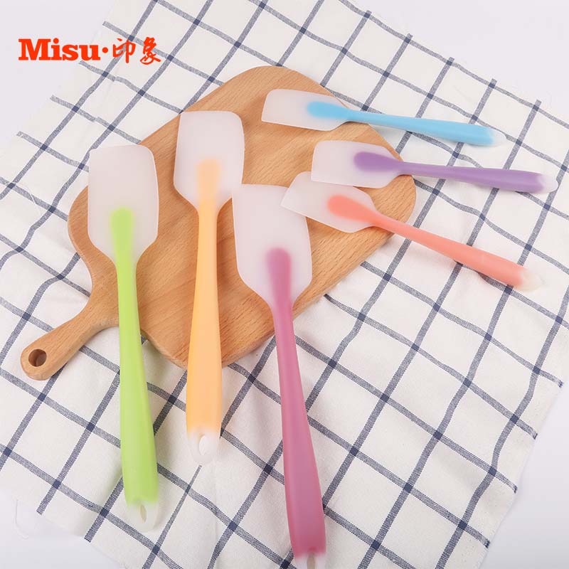 Cream Scraper One-piece Silicone Cake Scraper Cream Scooters With High Temperature Stirring Bar