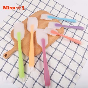 Cream Scraper Integrated Silicone Cake Scraper, Cream Spatula, Spatula, High Temperature Resistant Stirring Stick