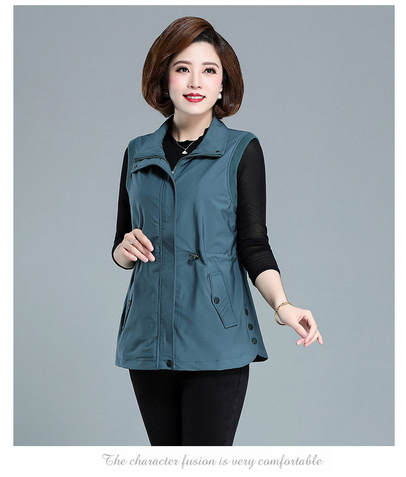 Осенний жилет, майка топ, куртка, для среднего возраста, большой размер, 50 лет O 