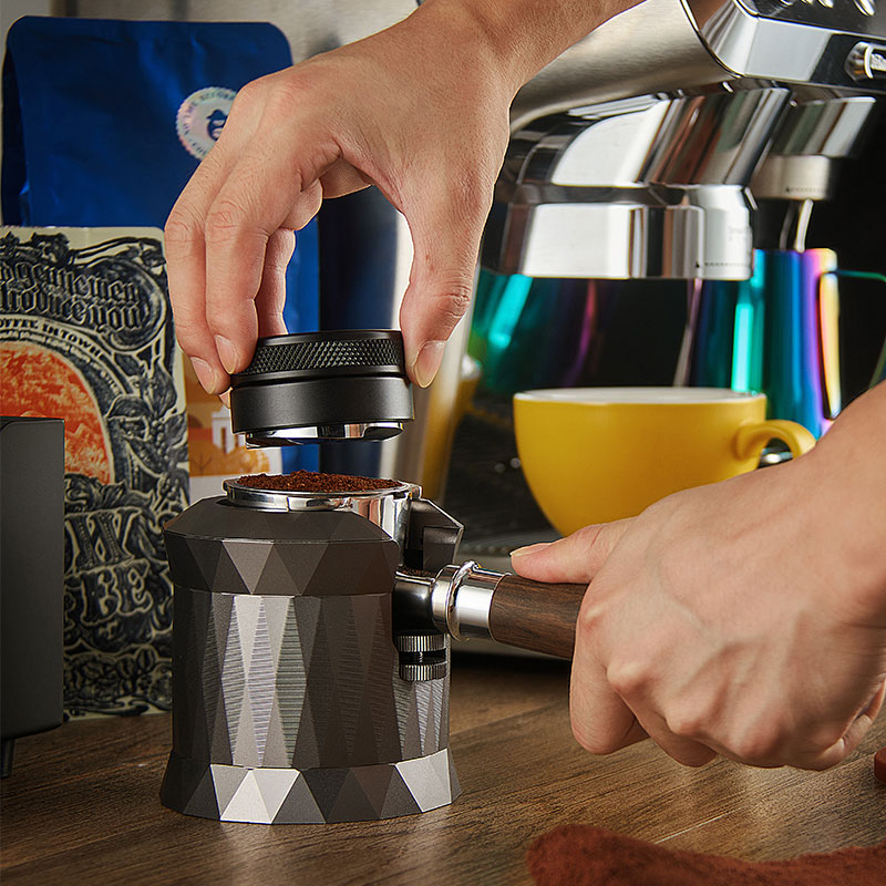 Aluminum Alloy Coffee Handle Bracket Willy-style Extraction Press Powder Seat 51 58mm Universal bar Desk Containing Accessories-Taobao