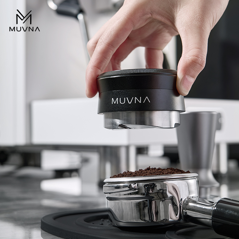 Muvna Coffee Powder Distributor 51/53/58.35mm Stainless Steel Four-Leaf Gravity Distributor Automatically Adjusts Height
