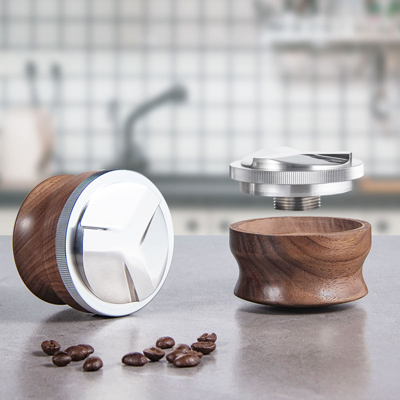 Italian coffee machine fabric powder walnut beech coffee fabric 51 53 58mm adjustable coffee appliances