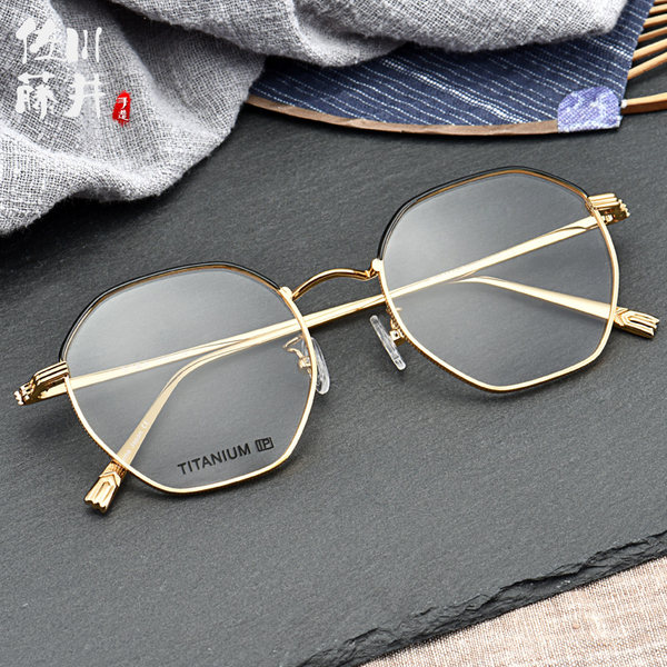 白敬亭限量同款 佐川藤井 男女中性款 复古纯钛圆形眼镜架 淘宝优惠券折后￥279包邮（￥299-20）多款可选