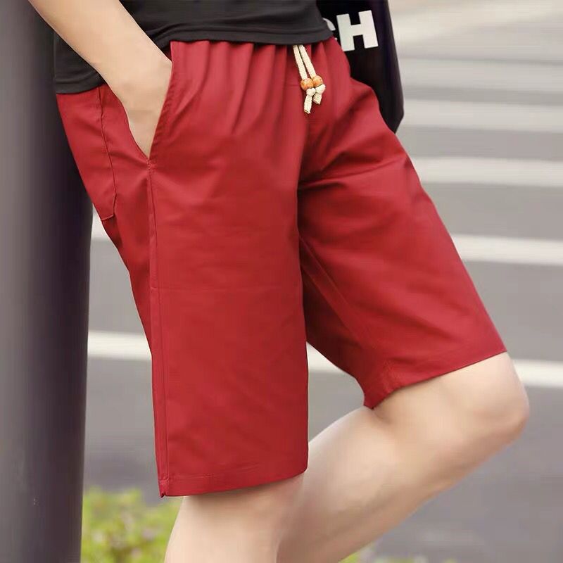 2022 shorts men's summer casual five-point pants men's breeches trend five-point pants sports beach pants loose casual shorts