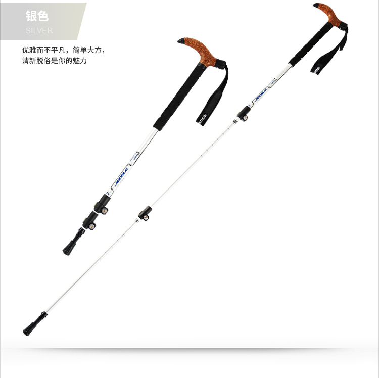 Elmont trekking cực ánh sáng gấp khúc leo núi leo núi thiết bị leo núi gậy dành cho người cao tuổi