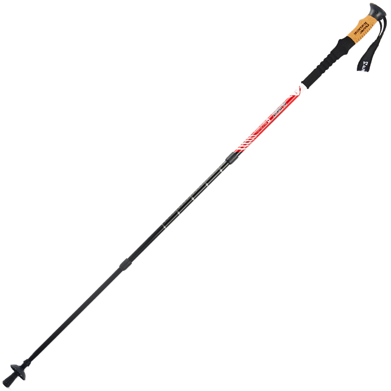 El monte trekking pole light retractable folding climbing hiking equipment for the elderly shock absorption crutches cane