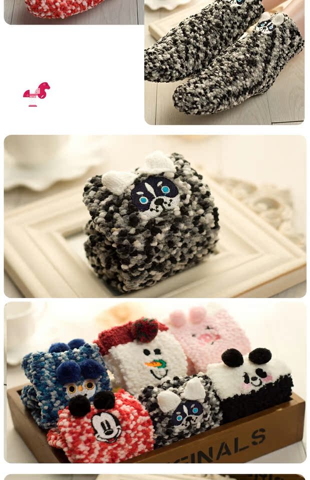 Trẻ em vớ trẻ sơ sinh mùa thu và mùa đông dày vớ cashmere cô gái vớ vớ ống dễ thương thời trang trẻ em cao cấp