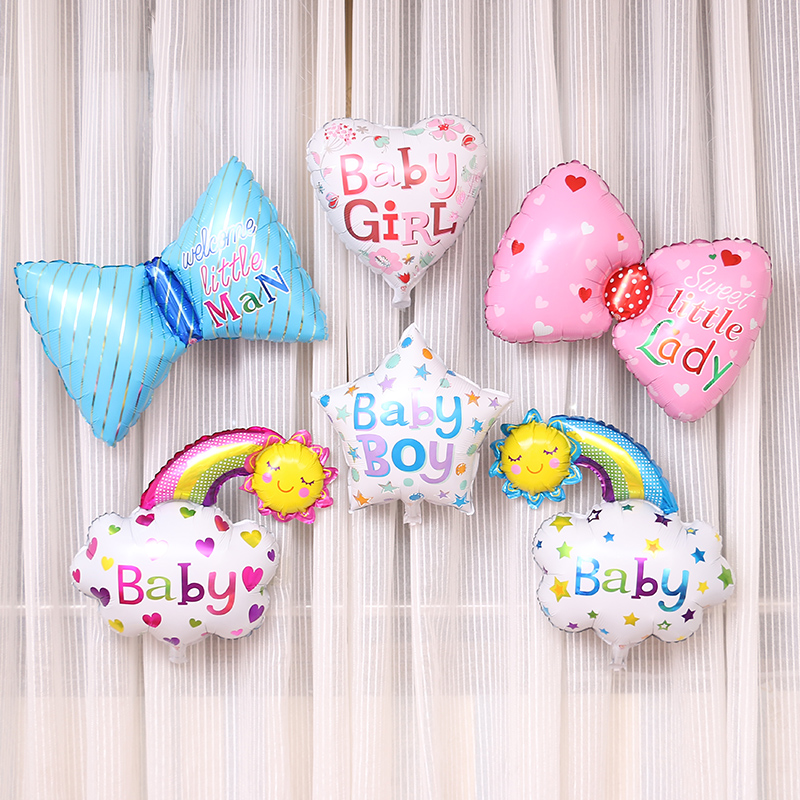 Children Flowers Rainbow Aluminum Film Balloon Butterfly Festival Decoration Placement Birthday Party Gathering Costume-Taobao