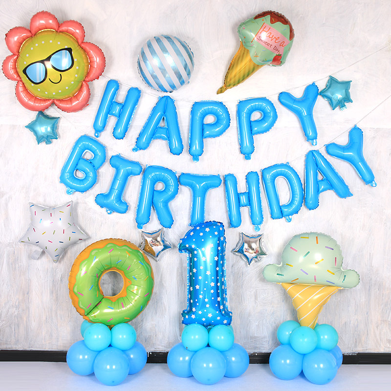 Children S Theme Birthday Decoration 1 Year Old Baby 1 Year Old