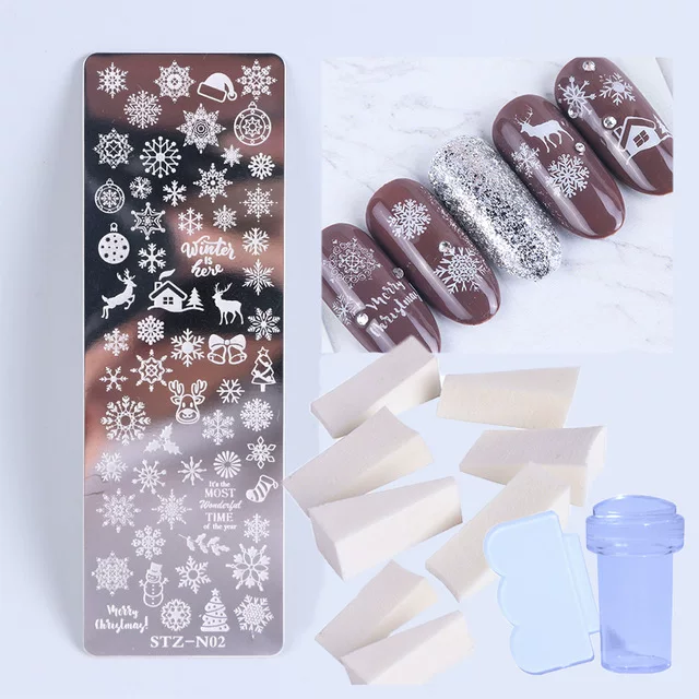 [1 набор штампов Nail Art Plate Leaf Flower Dreamcatcher]