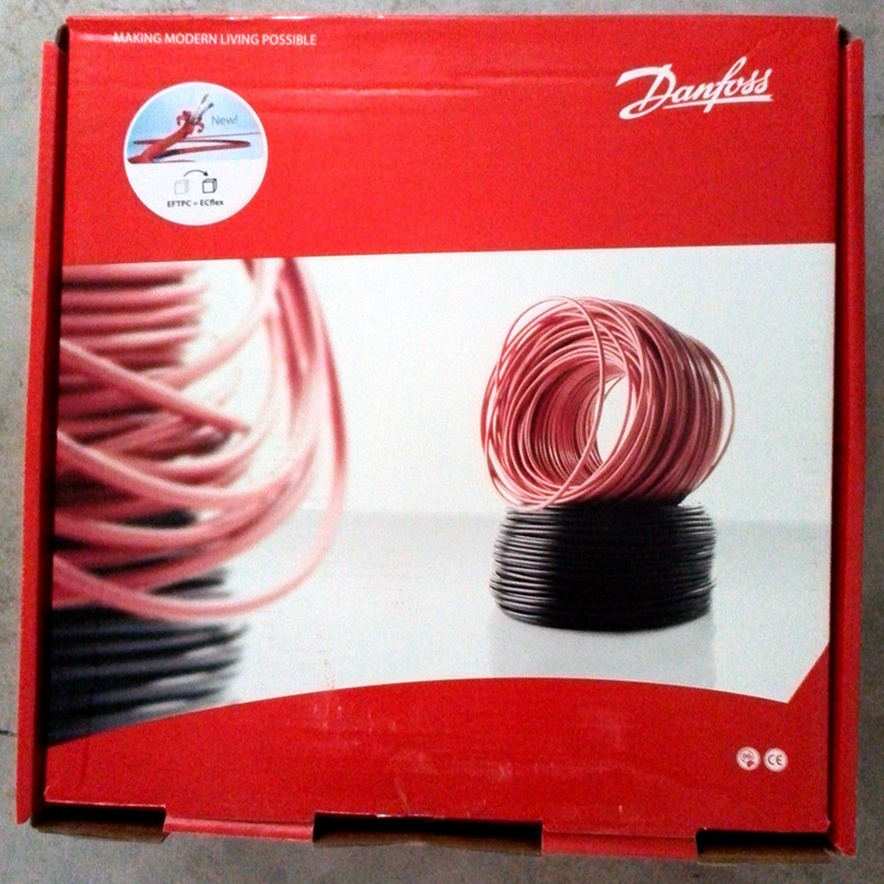 Suzhou floor heating installation Danfoss electric floor heating double conductor heating cable imported