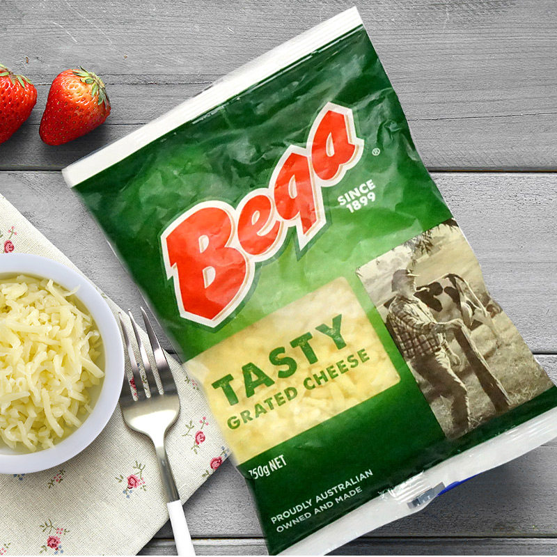 100 Gia Delicious Cheddar Cheese Broken 250g Australia Imports Western Meal Baking Cheeses