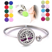 Magnet Diffuser Bracelet Jewelry Aroma Locket Stainless