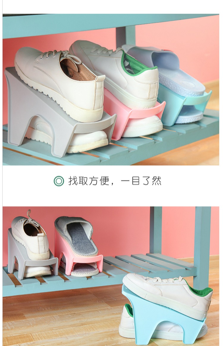 Giá để giày đơn giản hộ gia đình nhiều lớp chống bụi không gian đặc biệt kinh tế gia đình nhỏ giày dép lưu trữ tạo tác - Kệ kệ 2 tầng
