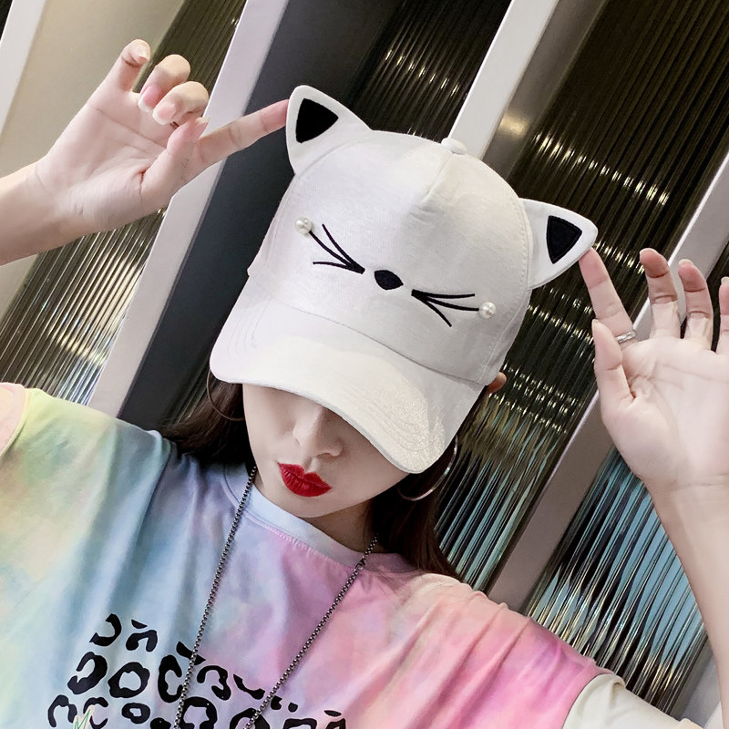 Hat women's Korean version of the trendy peaked cap fashion casual sunshade spring and autumn parent-child sweet and cute children's cartoon baseball cap