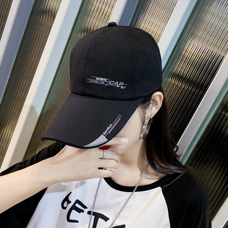 Hat female spring and autumn Han edition tide extended hat eaves sun hat sun hat sun hat hundred and shade hat baseball cap