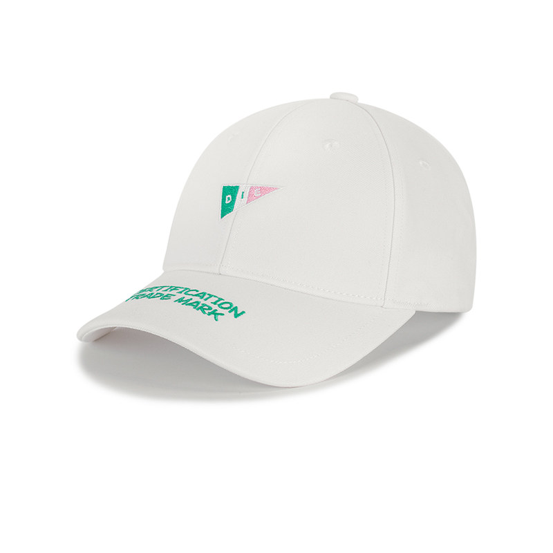 ICNMB white hat female spring and autumn pennant embroidered baseball cap male tide brand show face small versatile duck tongue hat