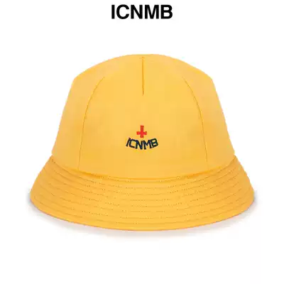 United States ICNMB fisherman hat female spring and summer ins wind yellow flat top visor hat small cross tide brand basin hat