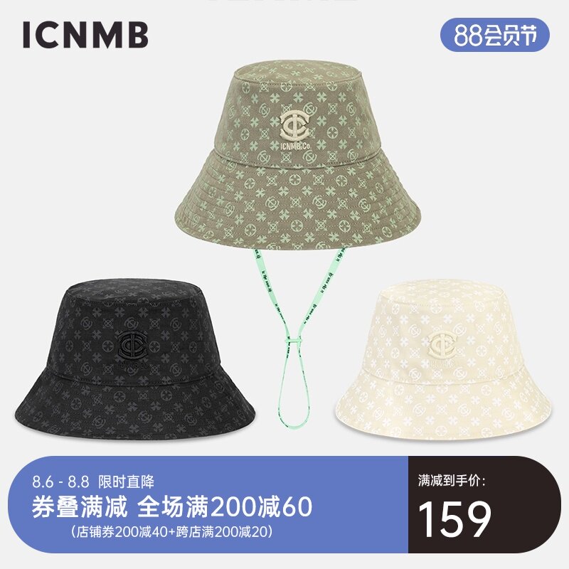 ICNMB presbyopia fisherman hat female summer sunshade sunscreen anti-ultraviolet sun big head circumference tide brand hat male summer