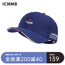 ICNMB hat male small cross tide brand blue baseball cap female summer sun visor sunscreen cap ins