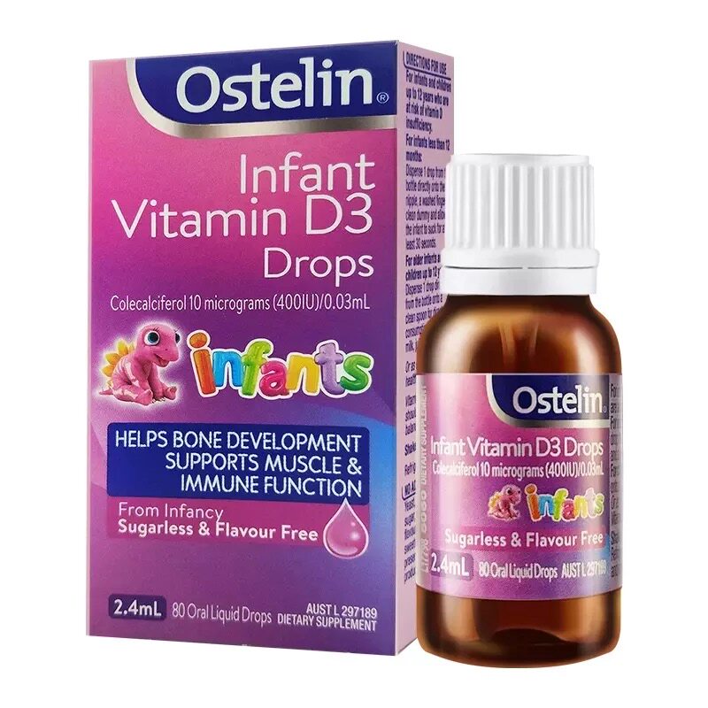 Australia imported ostelin vitamin D3 baby newborn calcium vitamin D3 drops sugar-free new product