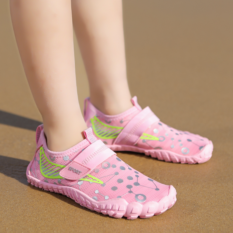 Outdoor Traceability Shoes Children Non-slip Covered Water Shoes Speed Dry Men And Women Beach Shoes Amphibious Anti-Seaside Swimming Shoes-Taobao