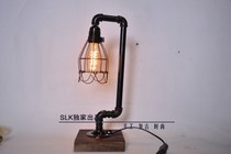 loft Edison industrial retro style personality water pipe lamp decoration Cafe creative table lamp American country