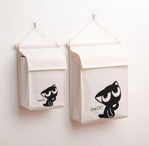 Waterproof toilet paper towel storage bag hanging bag cute fabric wall hanging roll paper storage bag door door
