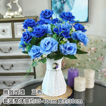Simulation fake flower dried flower interior decoration home living room potted ornaments dining table decoration plastic silk flower art