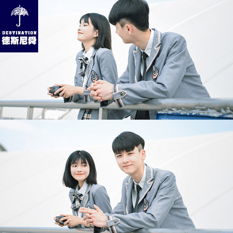 Yinglun College Wind High School Students School uniforms for men and women Summer and autumn Winter models Banserved primary school students Korea Japanese-series suit