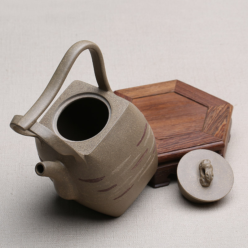 Shadow at yixing masters are it undressed ore green mud pure manual girder fortune turnes the teapot set pot of SY