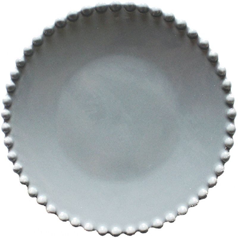 Web celebrity of beads ceramic breakfast tray was breakfast steak plate jewelry plate oatmeal bowl bowl pearl lace shooting props