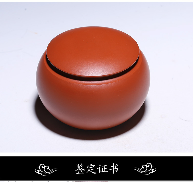 Shadow at yixing purple sand tea pot manual sealing receives box pu 'er wake receives ceramic tea box of JMX