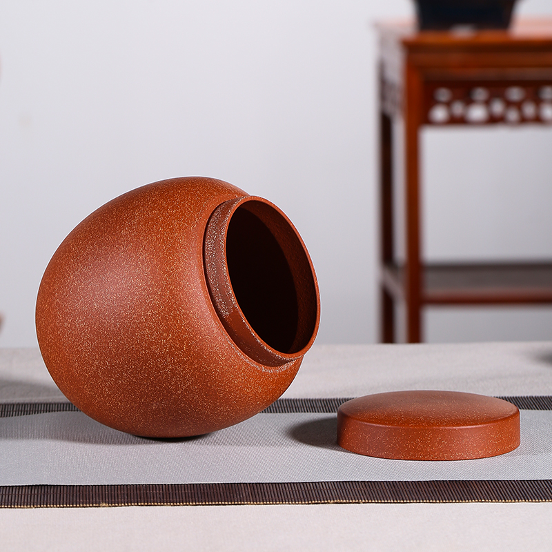 Shadow at yixing undressed ore purple sand tea pot, manual household storage sealed tank quality pu - erh tea POTS JH