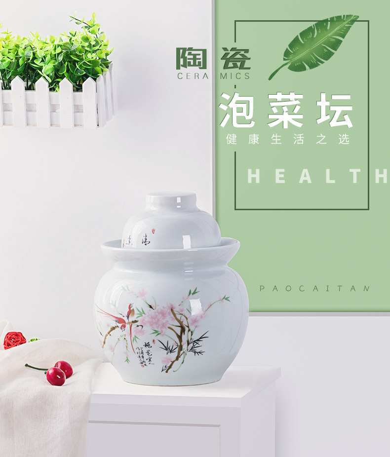 The Pickle jar earthenware household thickening Pickle jar sealing ceramic pickled small altar sichuan Pickle jar salted duck dense eggs