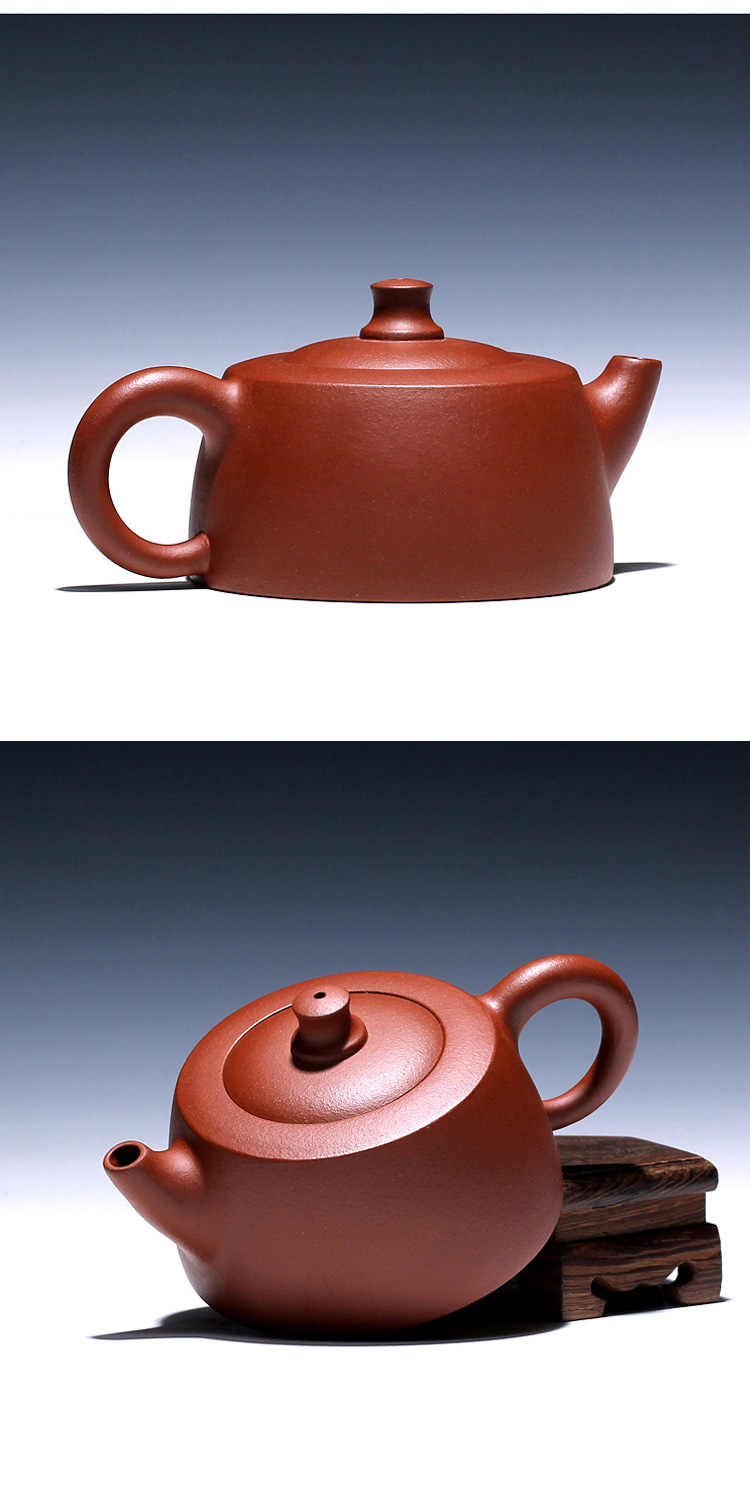 【 】 violet arenaceous pure manual it suit the teapot Wu Hongcai red one dragon mud horizon pot